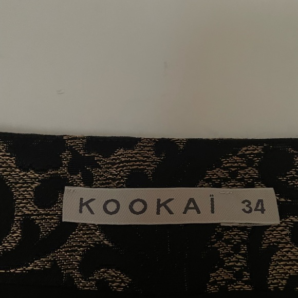 Kookai Brocade Mini Skirt Size 2 - Picture 4 of 5